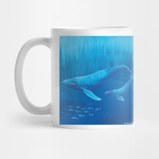 Blue humpback whales Mug